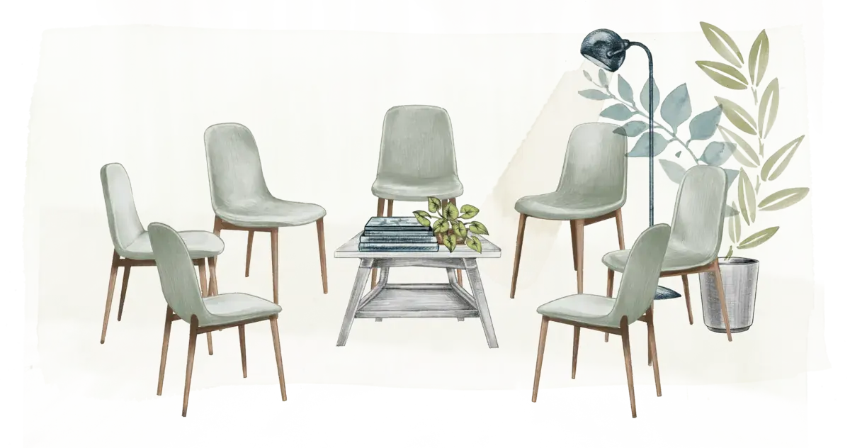 Chairs for group therapy