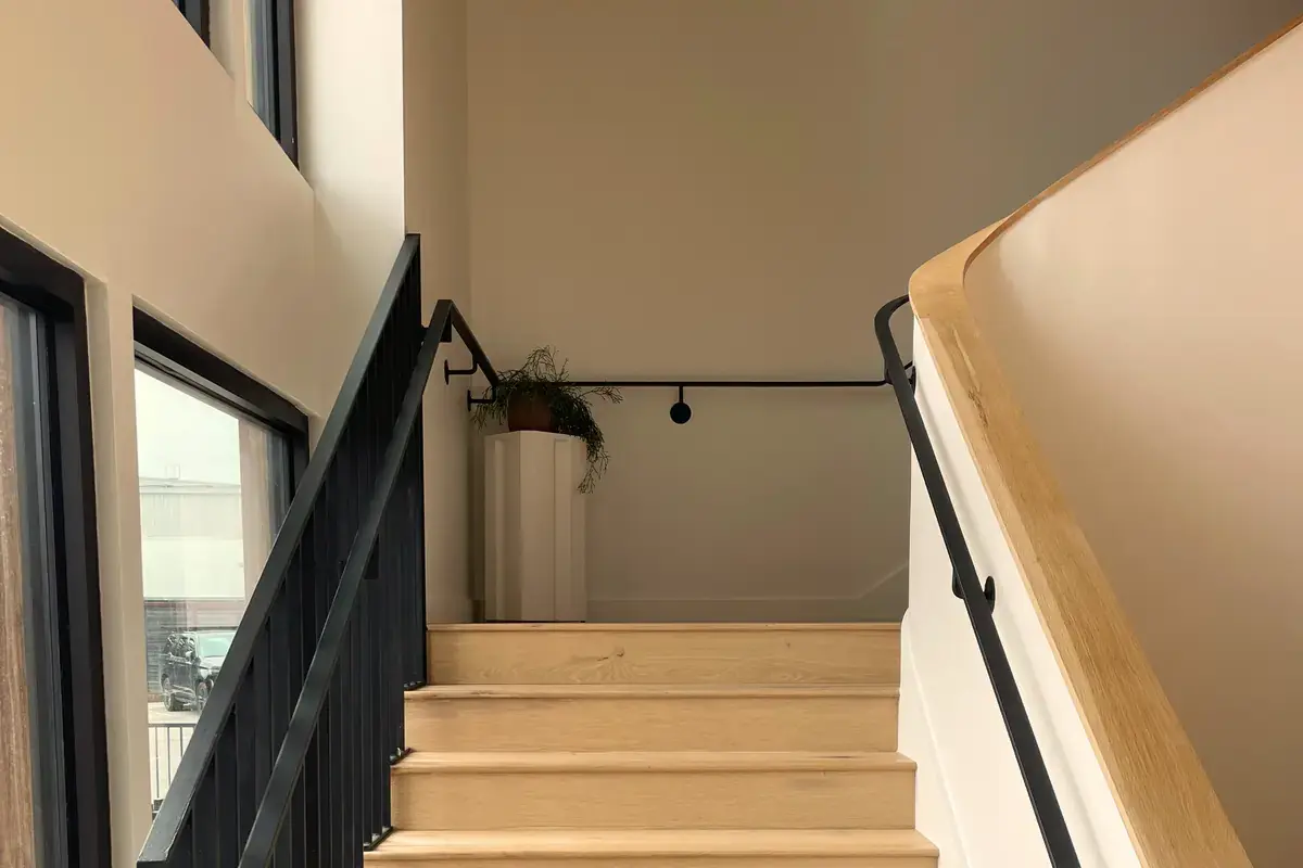 staircase in a professionally-designed therapy office
